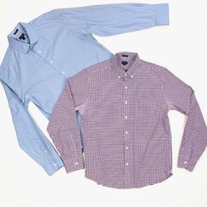 Lot of two J. Crew sim fit button down shirts